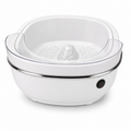 Heated Vibration Foot Spa Bath with Warm Comfort Base Disposable Liners Portable Pedicure Foot Soaking Tub for Home Salon