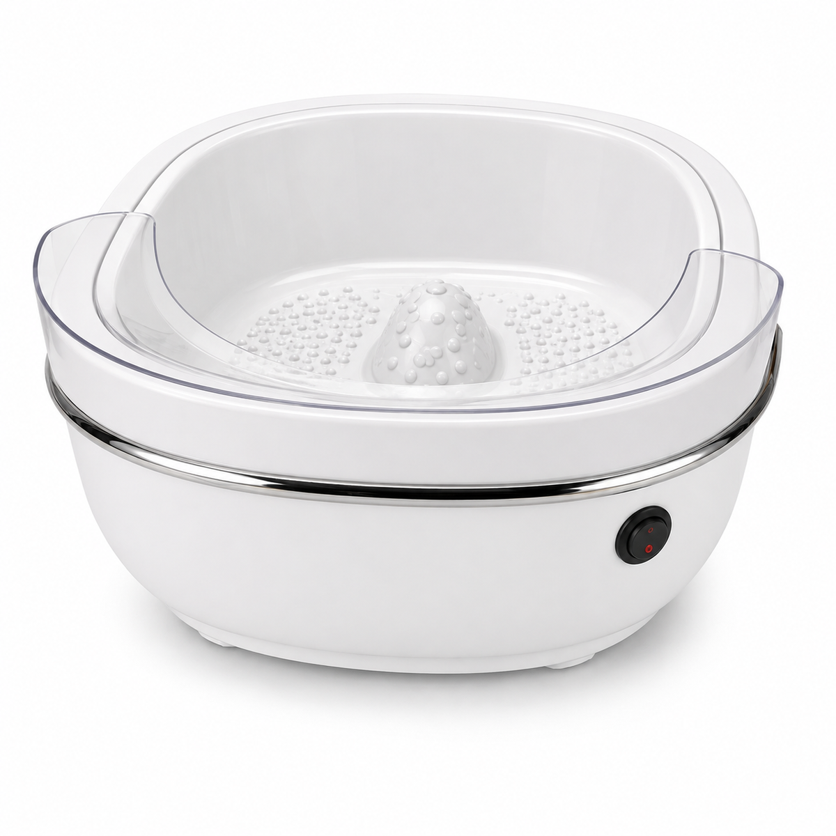Heated Vibration Foot Spa Bath with Warm Comfort Base Disposable Liners Portable Pedicure Foot Soaking Tub for Home Salon